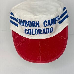 Sanborn (Western) Camps Colorado Vintage Painters Cap Hat, Size-L